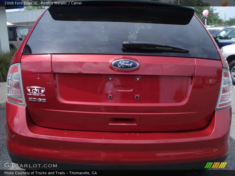 Redfire Metallic / Camel 2008 Ford Edge SE