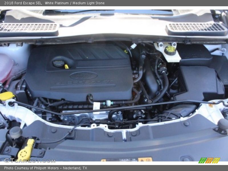 White Platinum / Medium Light Stone 2018 Ford Escape SEL