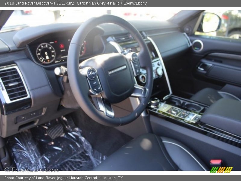 Carpathian Grey Metallic / Ebony/Ebony 2018 Land Rover Discovery HSE Luxury
