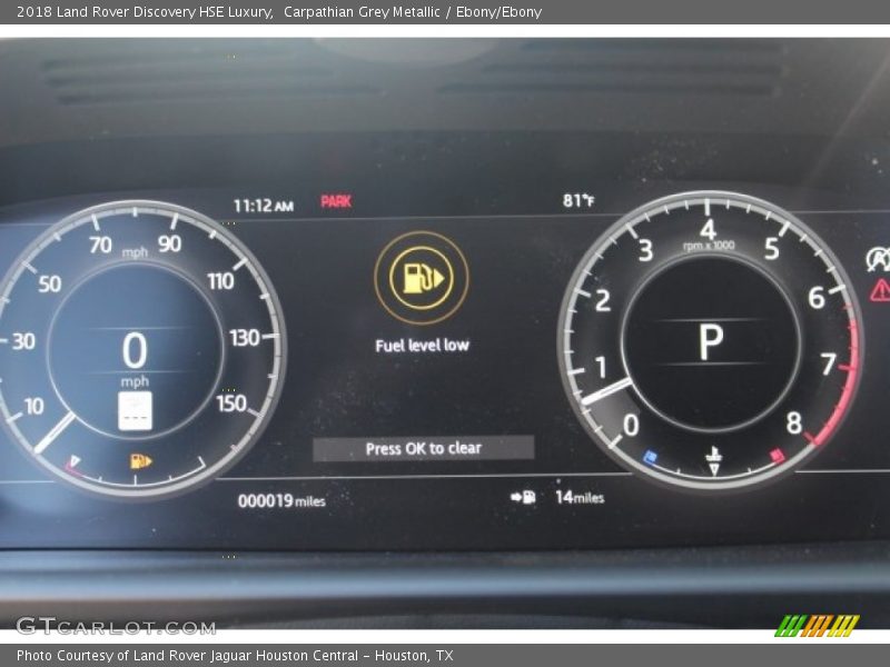 Carpathian Grey Metallic / Ebony/Ebony 2018 Land Rover Discovery HSE Luxury