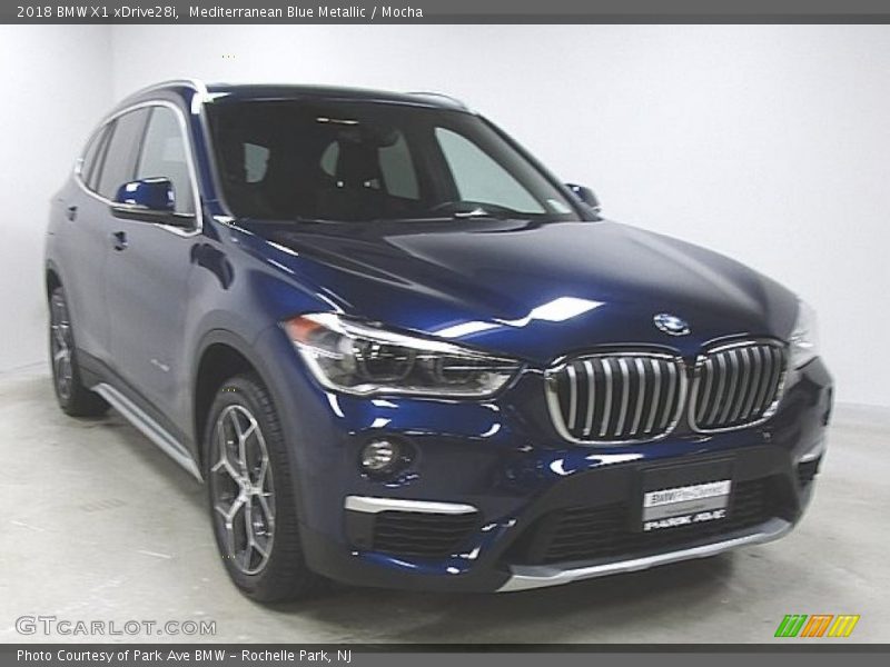 Mediterranean Blue Metallic / Mocha 2018 BMW X1 xDrive28i