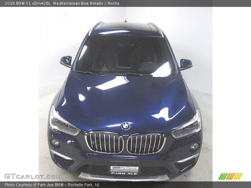 Mediterranean Blue Metallic / Mocha 2018 BMW X1 xDrive28i