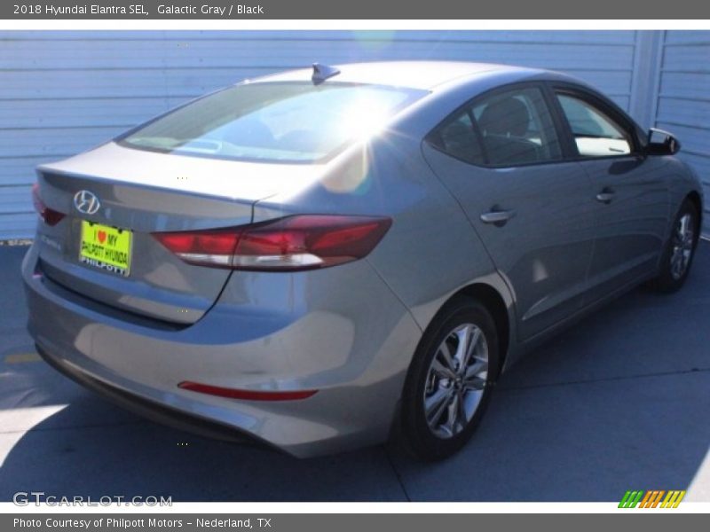 Galactic Gray / Black 2018 Hyundai Elantra SEL