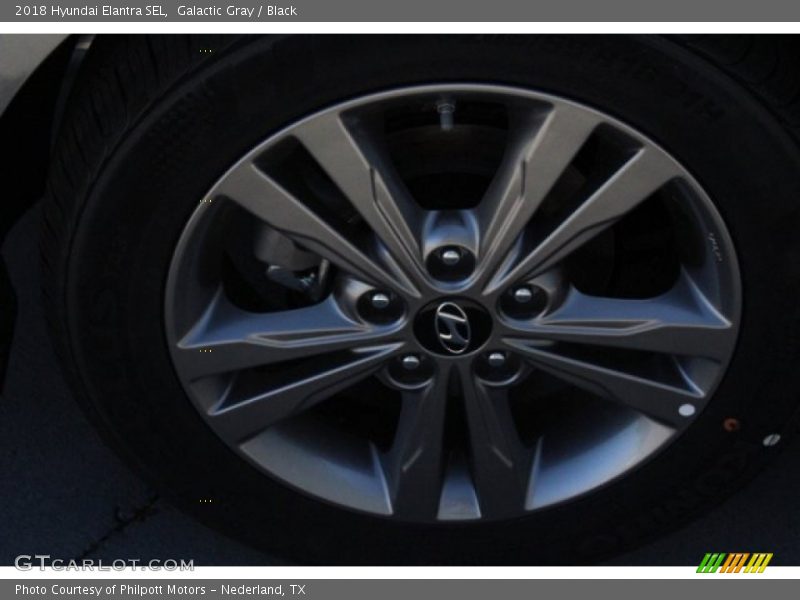 Galactic Gray / Black 2018 Hyundai Elantra SEL