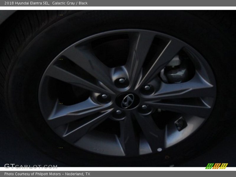Galactic Gray / Black 2018 Hyundai Elantra SEL