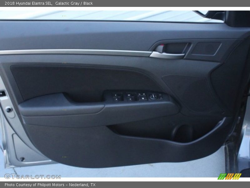 Galactic Gray / Black 2018 Hyundai Elantra SEL