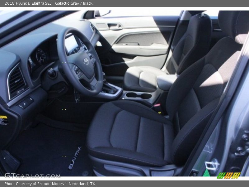 Galactic Gray / Black 2018 Hyundai Elantra SEL