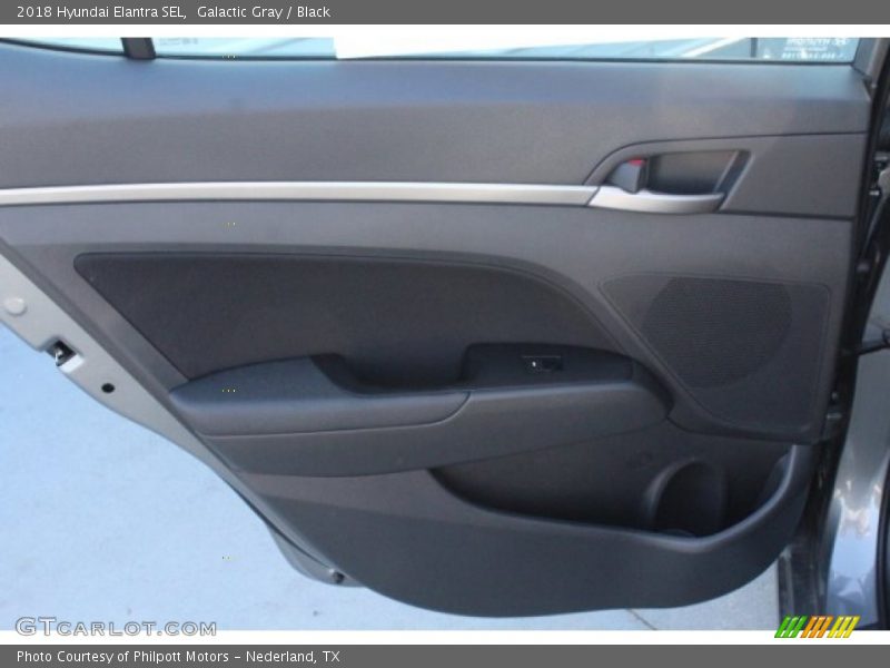 Galactic Gray / Black 2018 Hyundai Elantra SEL