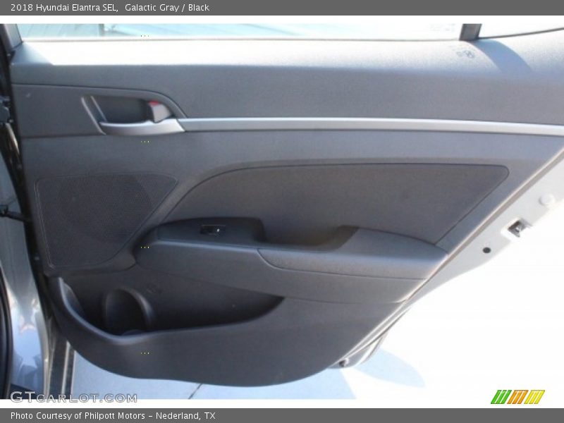 Galactic Gray / Black 2018 Hyundai Elantra SEL