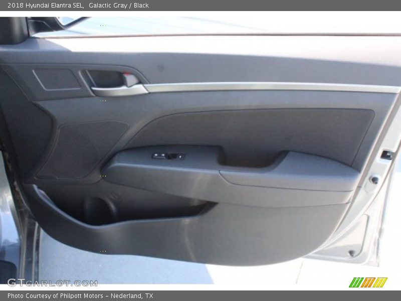 Galactic Gray / Black 2018 Hyundai Elantra SEL