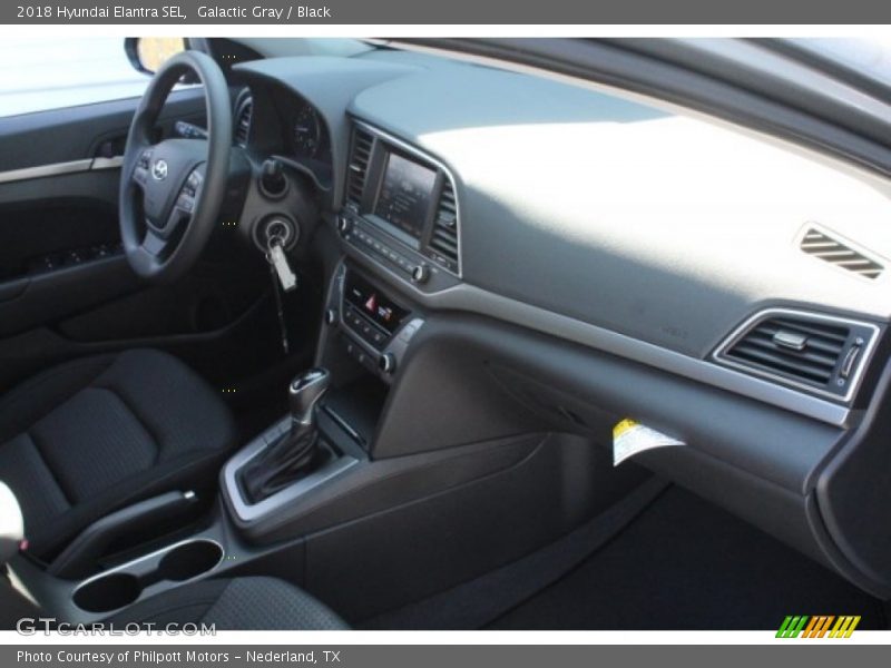 Galactic Gray / Black 2018 Hyundai Elantra SEL