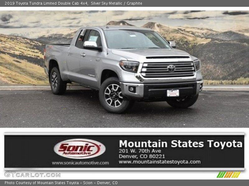 Silver Sky Metallic / Graphite 2019 Toyota Tundra Limited Double Cab 4x4