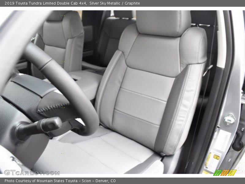 Front Seat of 2019 Tundra Limited Double Cab 4x4