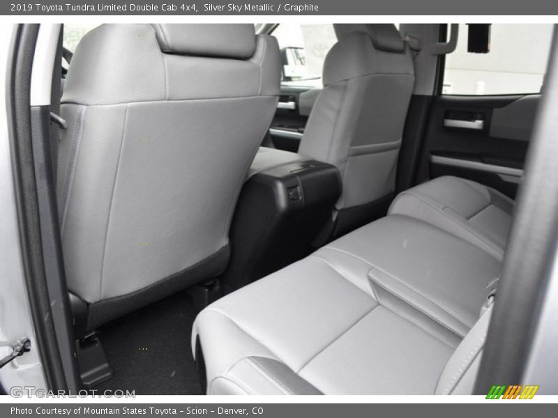 Rear Seat of 2019 Tundra Limited Double Cab 4x4