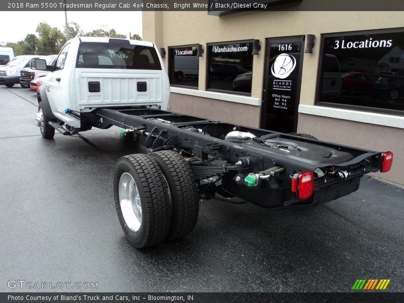 Bright White / Black/Diesel Gray 2018 Ram 5500 Tradesman Regular Cab 4x4 Chassis