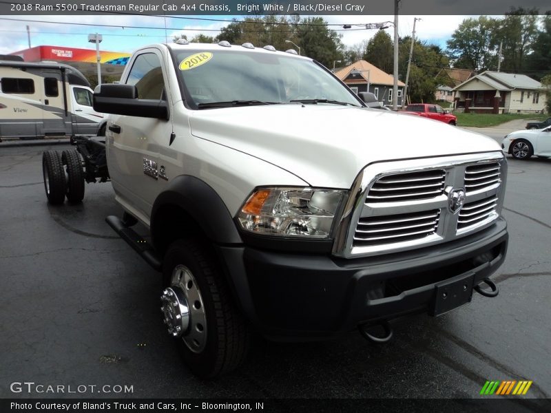 Bright White / Black/Diesel Gray 2018 Ram 5500 Tradesman Regular Cab 4x4 Chassis