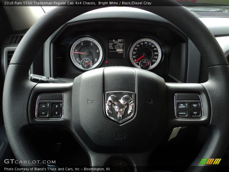 Bright White / Black/Diesel Gray 2018 Ram 5500 Tradesman Regular Cab 4x4 Chassis