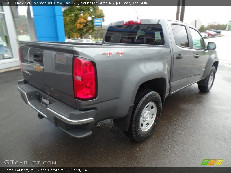 Satin Steel Metallic / Jet Black/Dark Ash 2019 Chevrolet Colorado WT Crew Cab 4x4