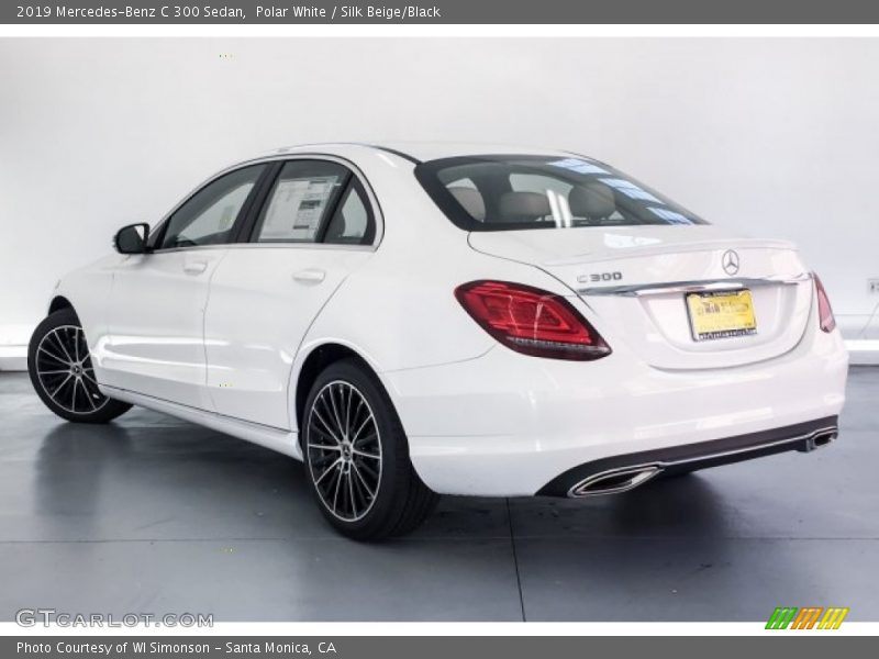 Polar White / Silk Beige/Black 2019 Mercedes-Benz C 300 Sedan