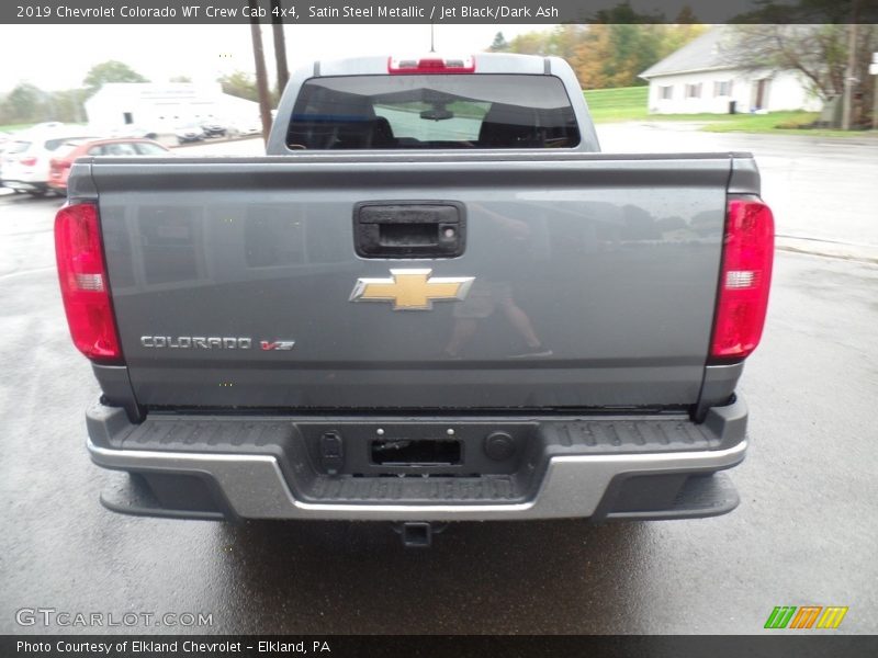 Satin Steel Metallic / Jet Black/Dark Ash 2019 Chevrolet Colorado WT Crew Cab 4x4