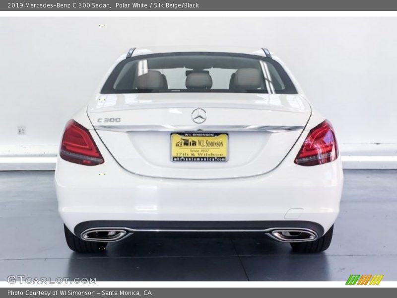 Polar White / Silk Beige/Black 2019 Mercedes-Benz C 300 Sedan