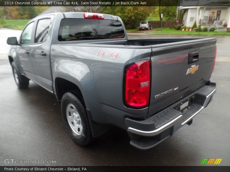 Satin Steel Metallic / Jet Black/Dark Ash 2019 Chevrolet Colorado WT Crew Cab 4x4