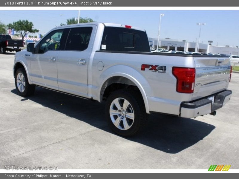 Ingot Silver / Black 2018 Ford F150 Platinum SuperCrew 4x4