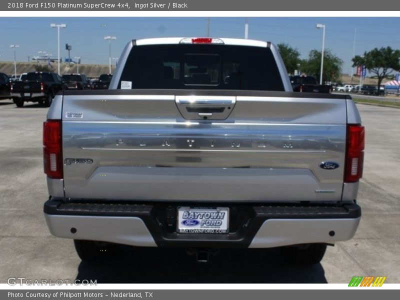 Ingot Silver / Black 2018 Ford F150 Platinum SuperCrew 4x4