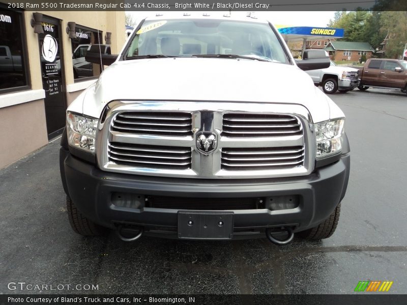 Bright White / Black/Diesel Gray 2018 Ram 5500 Tradesman Regular Cab 4x4 Chassis