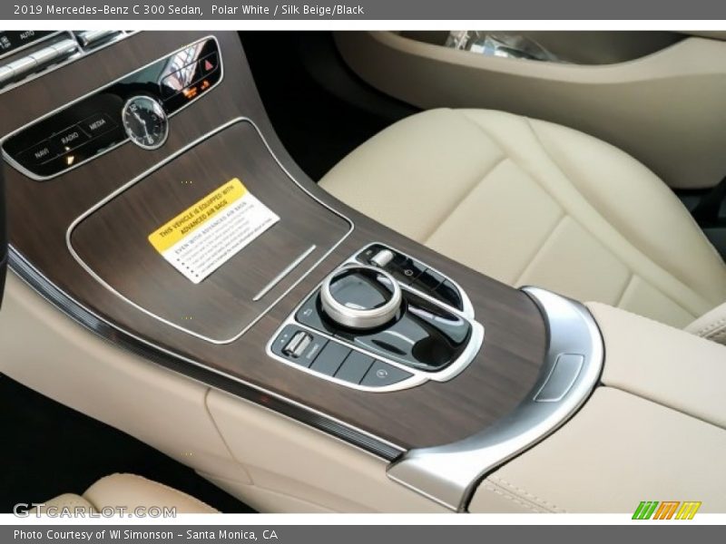 Polar White / Silk Beige/Black 2019 Mercedes-Benz C 300 Sedan
