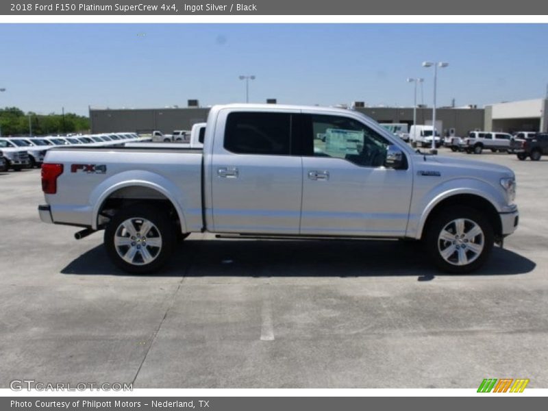 Ingot Silver / Black 2018 Ford F150 Platinum SuperCrew 4x4