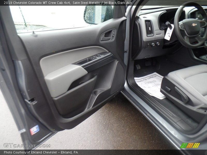 Satin Steel Metallic / Jet Black/Dark Ash 2019 Chevrolet Colorado WT Crew Cab 4x4