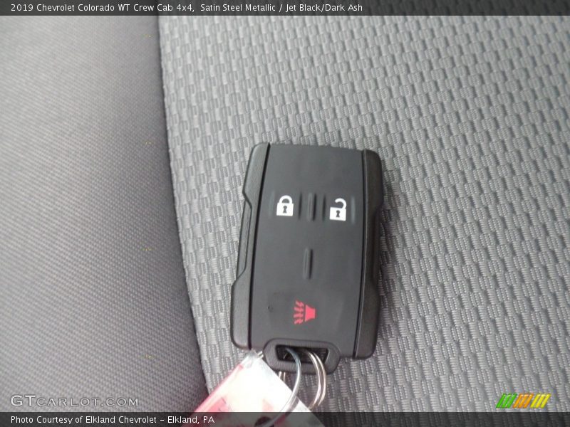 Satin Steel Metallic / Jet Black/Dark Ash 2019 Chevrolet Colorado WT Crew Cab 4x4