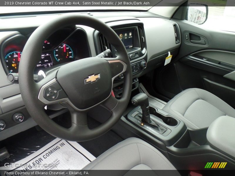 Satin Steel Metallic / Jet Black/Dark Ash 2019 Chevrolet Colorado WT Crew Cab 4x4