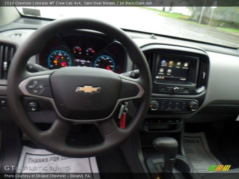 Satin Steel Metallic / Jet Black/Dark Ash 2019 Chevrolet Colorado WT Crew Cab 4x4