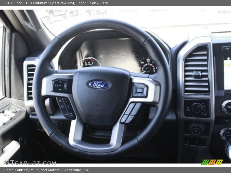 Ingot Silver / Black 2018 Ford F150 Platinum SuperCrew 4x4