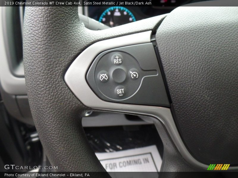 Satin Steel Metallic / Jet Black/Dark Ash 2019 Chevrolet Colorado WT Crew Cab 4x4