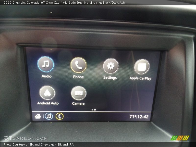 Satin Steel Metallic / Jet Black/Dark Ash 2019 Chevrolet Colorado WT Crew Cab 4x4