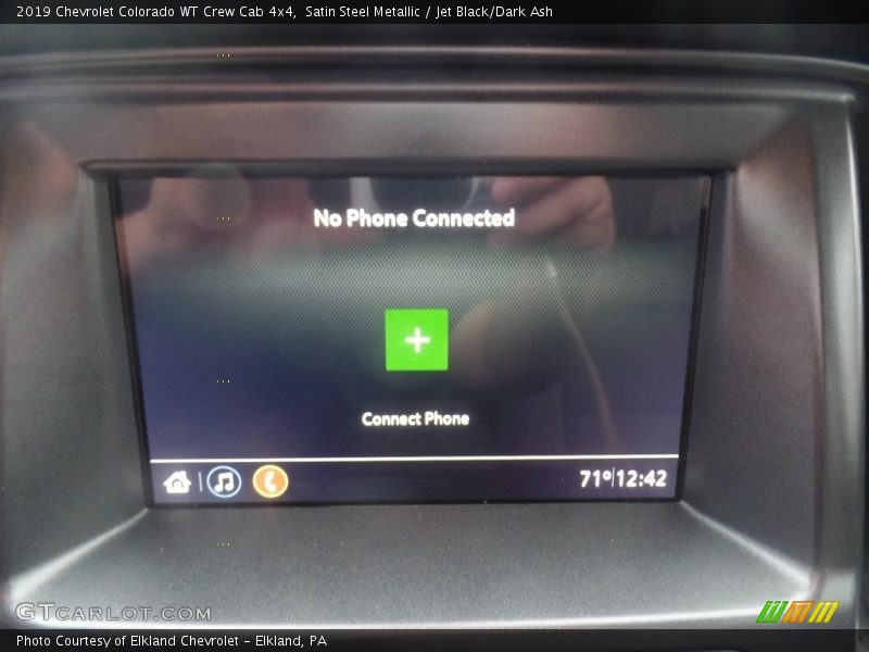 Satin Steel Metallic / Jet Black/Dark Ash 2019 Chevrolet Colorado WT Crew Cab 4x4