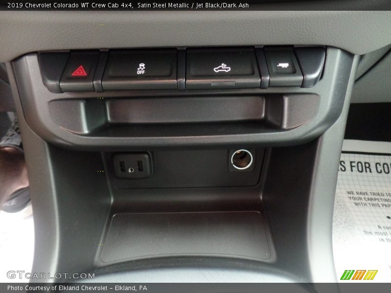 Satin Steel Metallic / Jet Black/Dark Ash 2019 Chevrolet Colorado WT Crew Cab 4x4