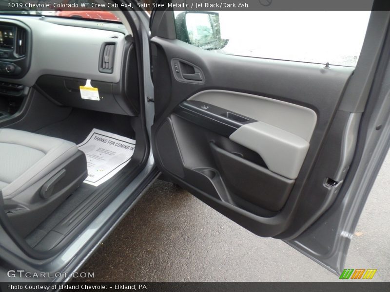 Satin Steel Metallic / Jet Black/Dark Ash 2019 Chevrolet Colorado WT Crew Cab 4x4