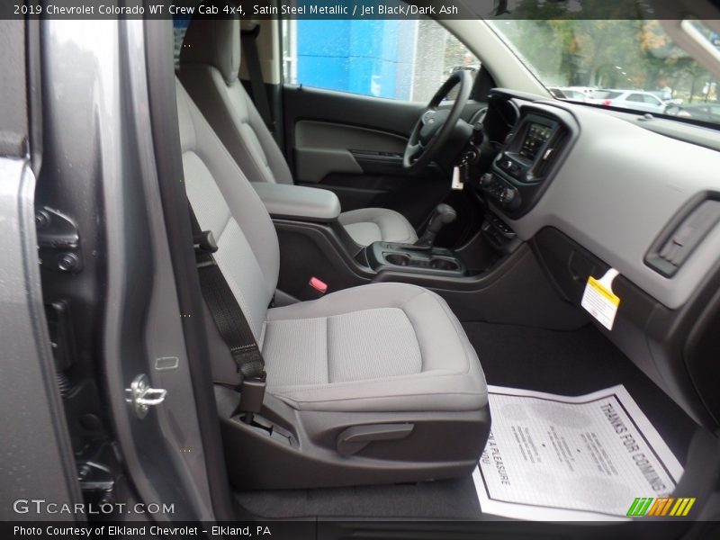 Satin Steel Metallic / Jet Black/Dark Ash 2019 Chevrolet Colorado WT Crew Cab 4x4