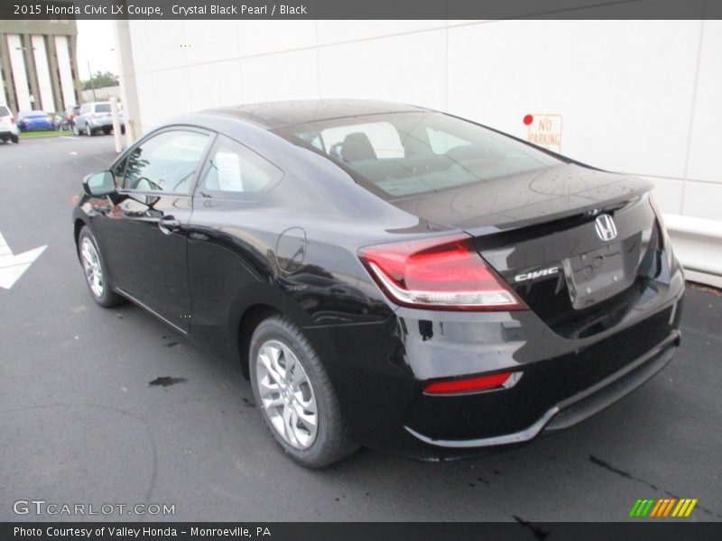 Crystal Black Pearl / Black 2015 Honda Civic LX Coupe