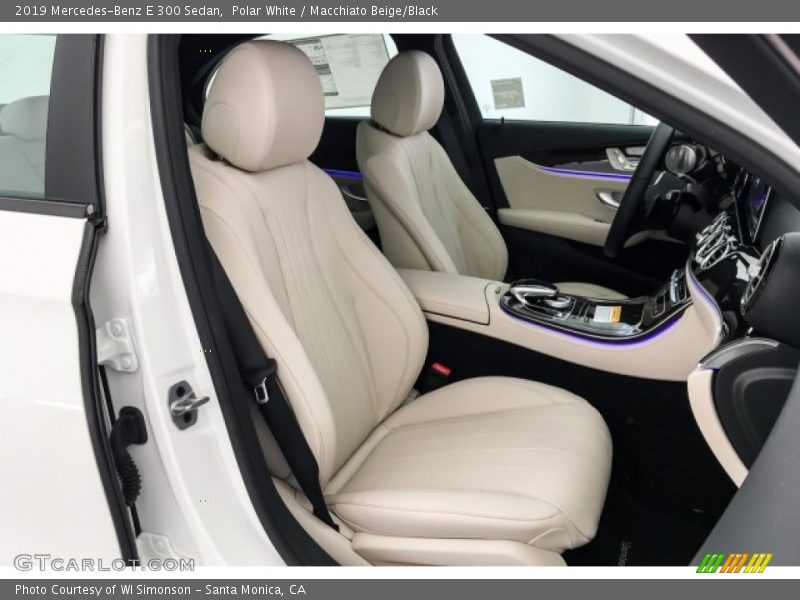 Polar White / Macchiato Beige/Black 2019 Mercedes-Benz E 300 Sedan