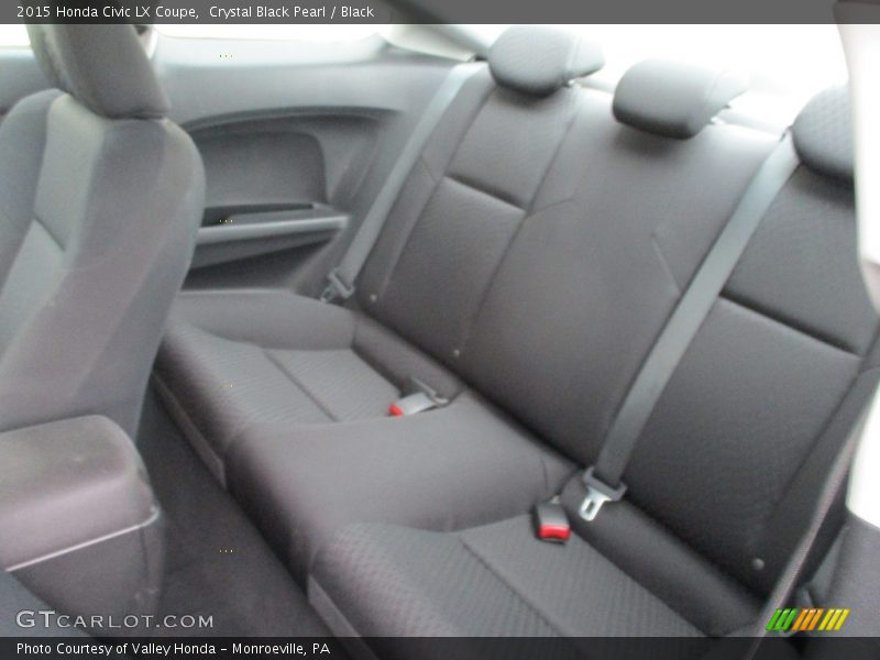 Crystal Black Pearl / Black 2015 Honda Civic LX Coupe