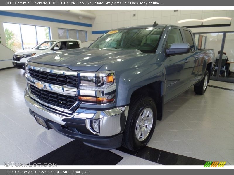 Slate Grey Metallic / Dark Ash/Jet Black 2016 Chevrolet Silverado 1500 LT Double Cab 4x4