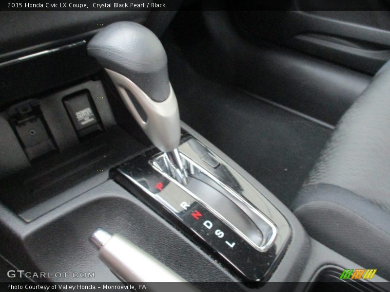 Crystal Black Pearl / Black 2015 Honda Civic LX Coupe