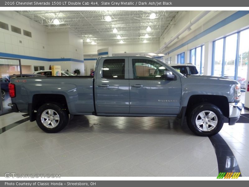 Slate Grey Metallic / Dark Ash/Jet Black 2016 Chevrolet Silverado 1500 LT Double Cab 4x4