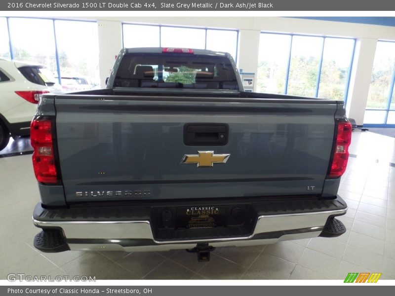 Slate Grey Metallic / Dark Ash/Jet Black 2016 Chevrolet Silverado 1500 LT Double Cab 4x4