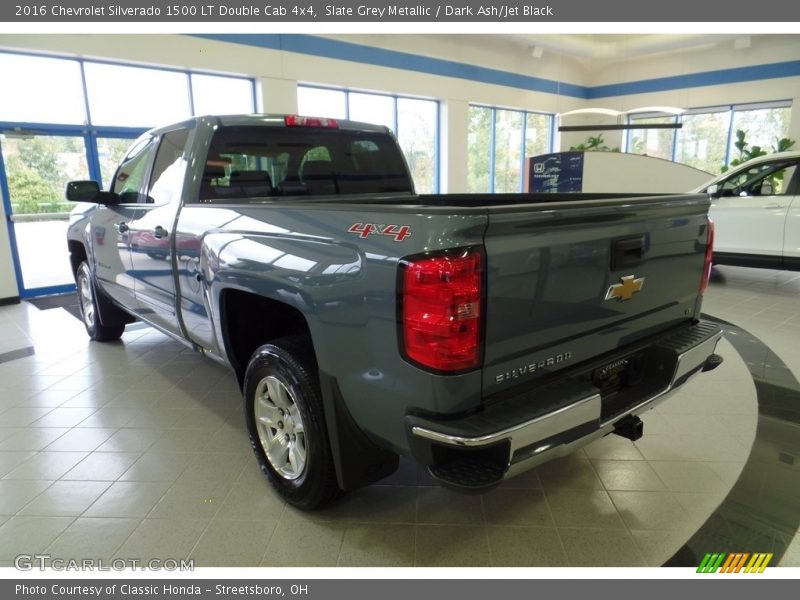 Slate Grey Metallic / Dark Ash/Jet Black 2016 Chevrolet Silverado 1500 LT Double Cab 4x4